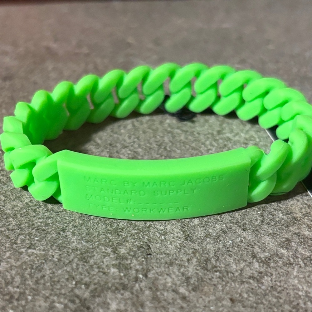 Marc by Marc Jacobs Bright Green Chain Bracelet